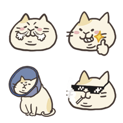 Emoji stickers for little cats