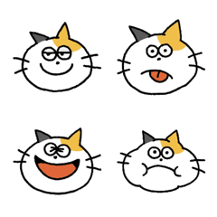 Adorable calico cat Emoji