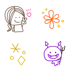  simple colorful emoji 2