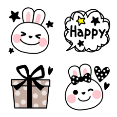 Cute Stylish Rabbita Simple Emoji