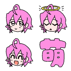Pink Moe Girl's Emoji