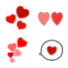 Soft red heart emoji