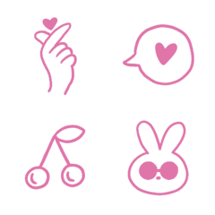 ...Girl Drawing Pink Emoji...