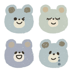 Adorable blue bears