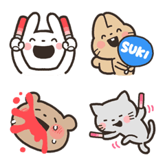 kabiemoji fan animal emoji