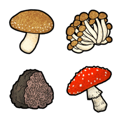 [ mushroom ] Emoji unit set of all