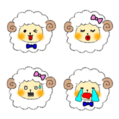 Round sheep emoji Ver.