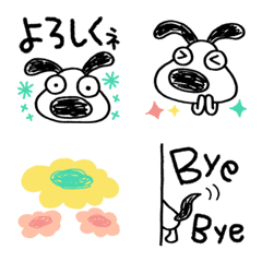 Adult colorful Dog Bowpie Emoji