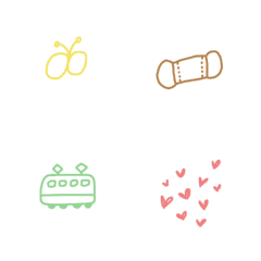 Simple Handwriting emojis