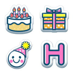 Rice Krispy Emoji Birthday Cake – www.brookiescookiesnyc.com