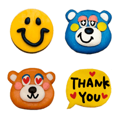 Clay colorful emoji