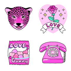 Lover Of Pink Emoji 3 ピンクな絵文字3 Line絵文字 Line Store