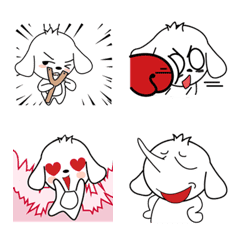 Emoji, Latte - A funy dog