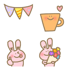 Happy lovely bunny rabbit celebration 