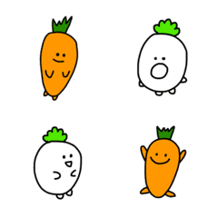 Older Carrot & Younger Radish