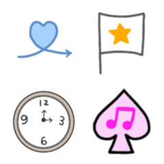 ・使いやすいカラフル絵文字・