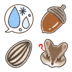 Easy to use cute squirrel emoji