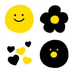 yellow&black emoji