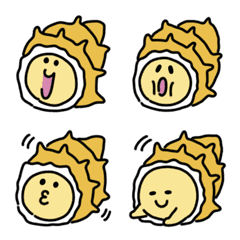 Cute turban shell Emoji