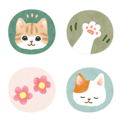 Cat illustration Emoji (seal style)