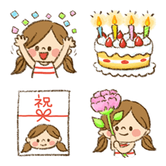อิโมจิไลน์ Kawashufu [celebration]Emoji