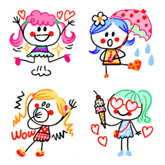 Colorful girls