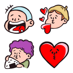 Colorful and cute emoji "Biesuke"