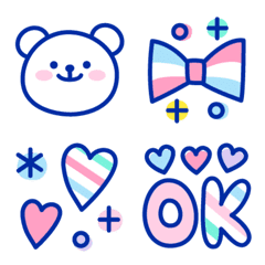 Useful adorable marine blue emoji