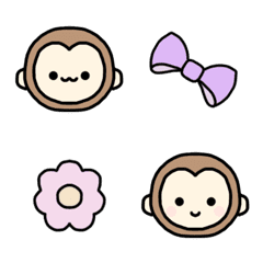 cute monkey pictograph
