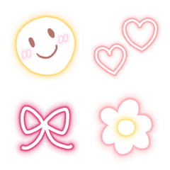Soft neon emoji
