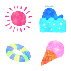 Universe painting emoji / summer