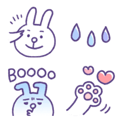 rabbit's life Emoji 2nd