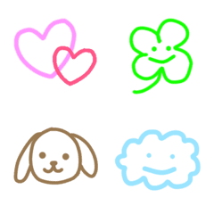 Simple emoji.various animals