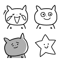 Simple cat emoji,