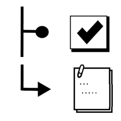 simple ruled line/simple mark set