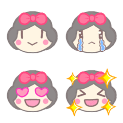 Pretty Snow White Emoji Line Emoji Line Store