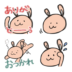 <Funny rabbit> Simple emoji daily life