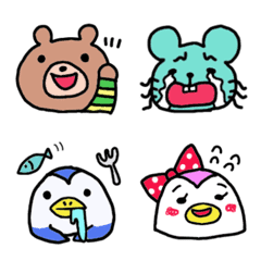 Cute friends emoji