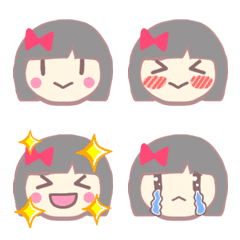 Short bob girl emoji2