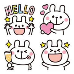 Adult cute rabbits Emoji 10