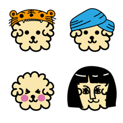 Emoji of Moody poodle -world ver.-