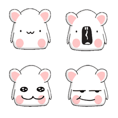 Cute Small rabbit head emoji