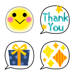 Cute Smile Speech Bubble Emoji
