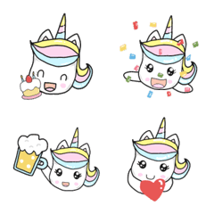 Unicorn Jija Celebration Emoji