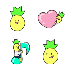 Pineapple Alien Emoji
