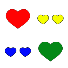 Conjunto de coração de 16 cores