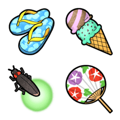 [ summer ] Emoji unit set of all