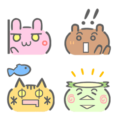 KAOMOJIFU ANIMAL? EMOJI IROIRO