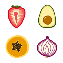 Face of  Vegetables and Fruits (Emoji)