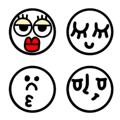 Emoji of white face